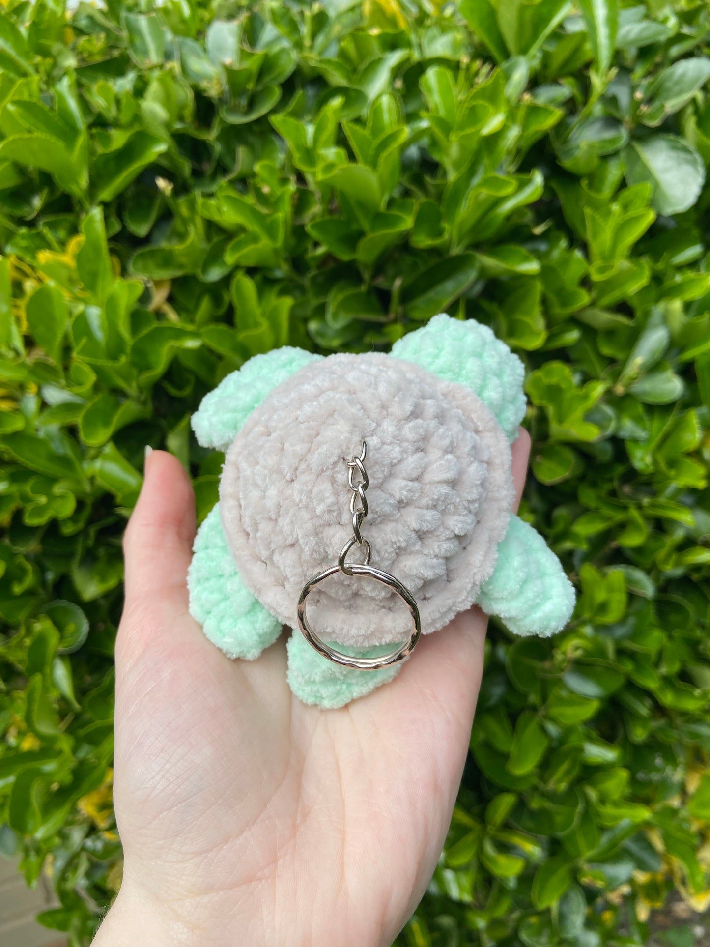 Turtle Keychain - Handmade Crocheted Keychain