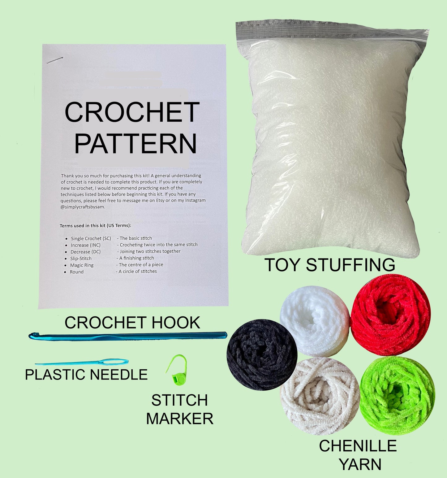 Mushroom Crochet Kit - Crochet Your Own Plushie