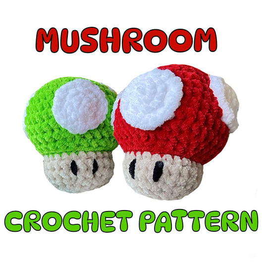 Mushroom Crochet Pattern - Downloadable PDF