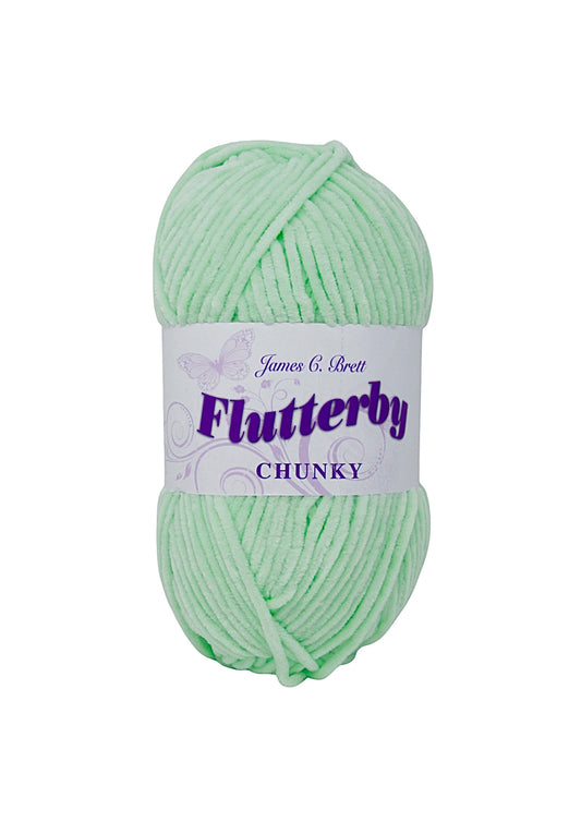 James C Brett Flutterby Yarn - Chunky Chenille Yarn