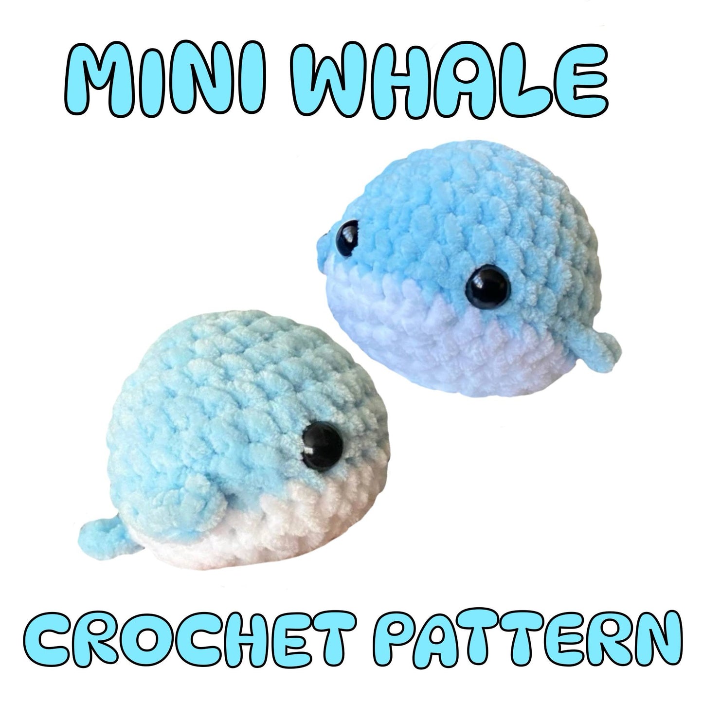 Whale Crochet Pattern - Downloadable PDF
