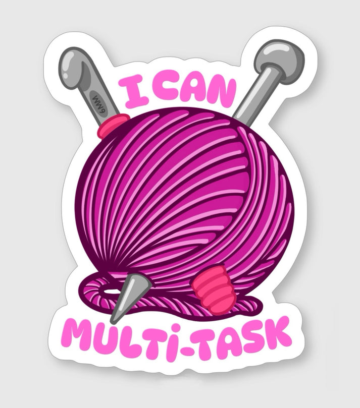 Craft Multitask ‘I Can Multitask’ - Matte Sticker – SimplyCraftsBySam