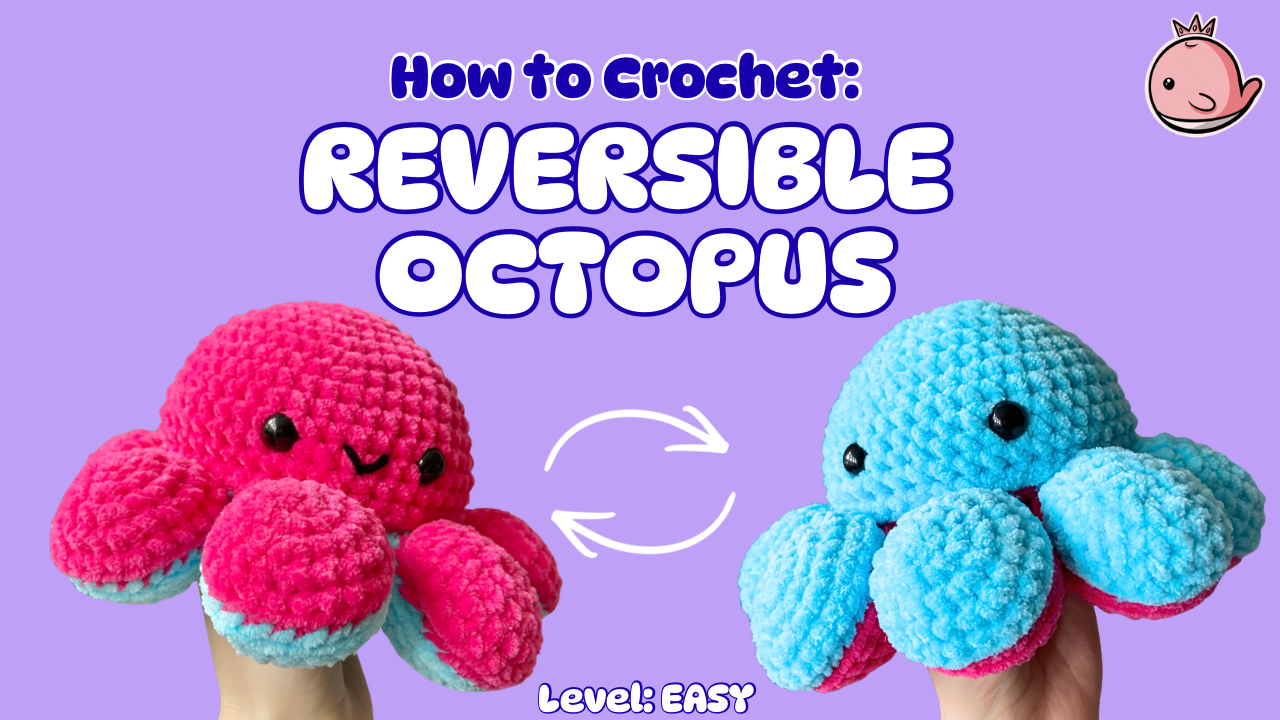 Load video: A easy to follow crochet tutorial to learn how to crochet Kirby from the Kirby Videogame