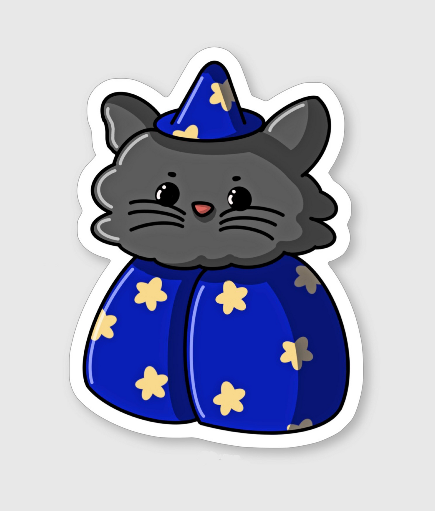 Cute Wizard Cat - Matte Sticker