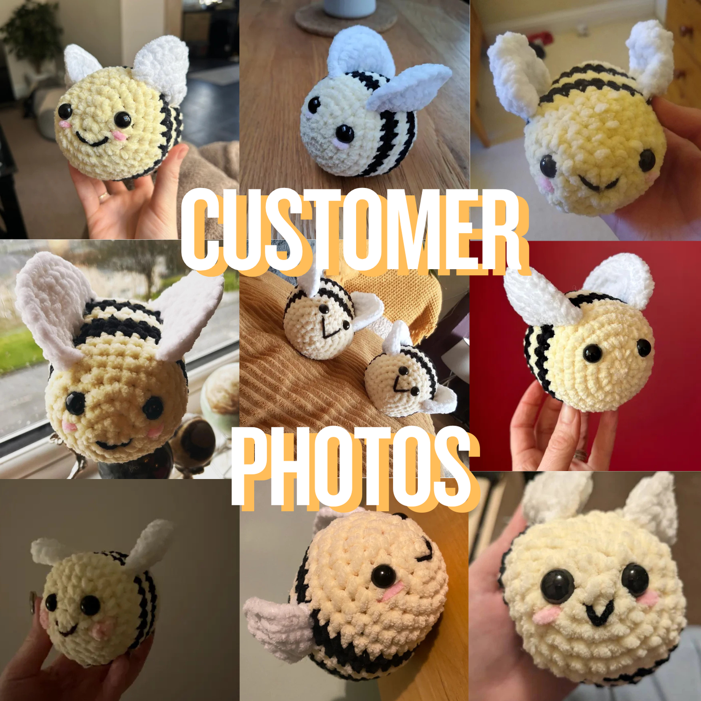 Bee Crochet Kit - Crochet Your Own Plushie