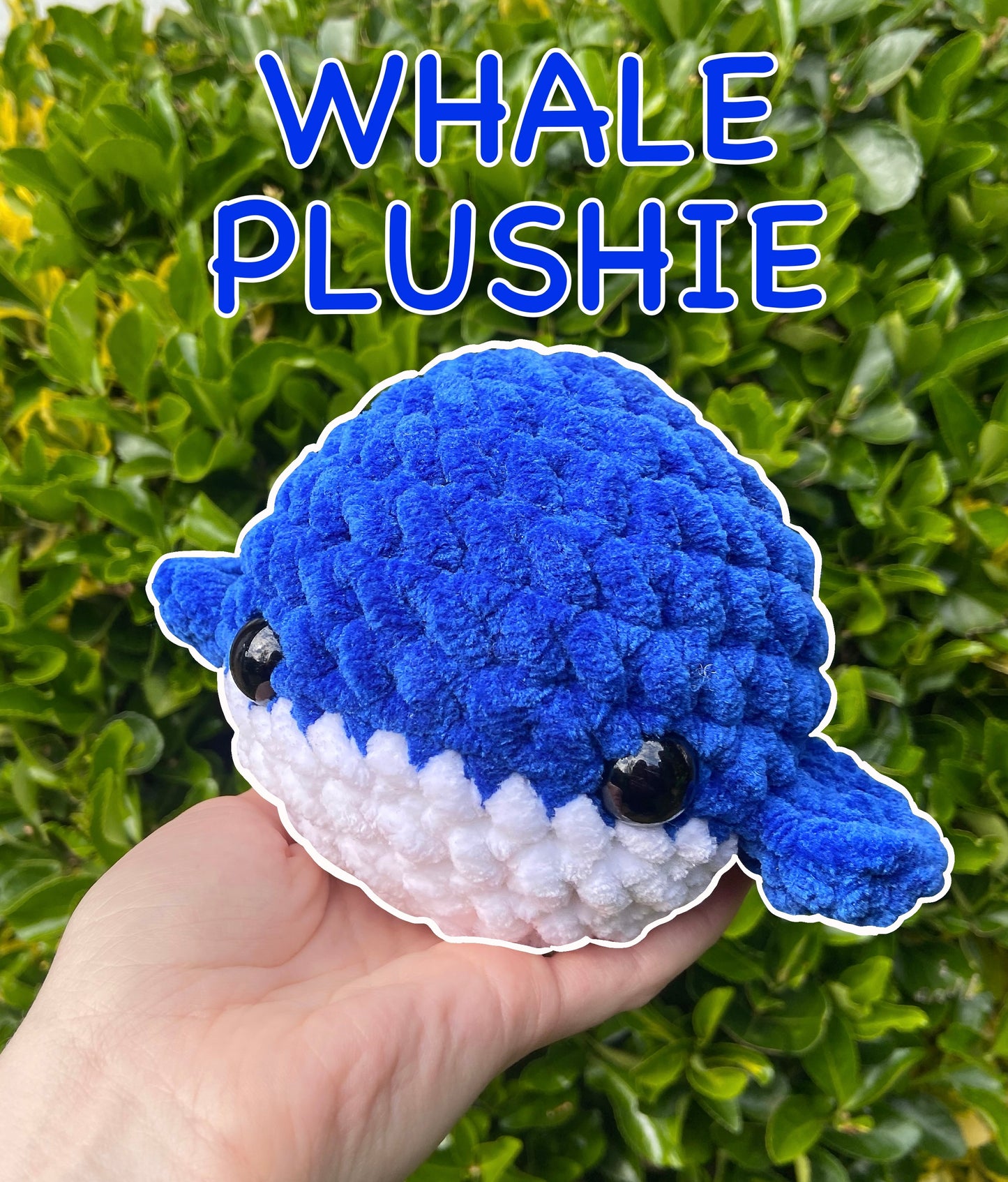Whale Plushie - Hand Crocheted Plushie