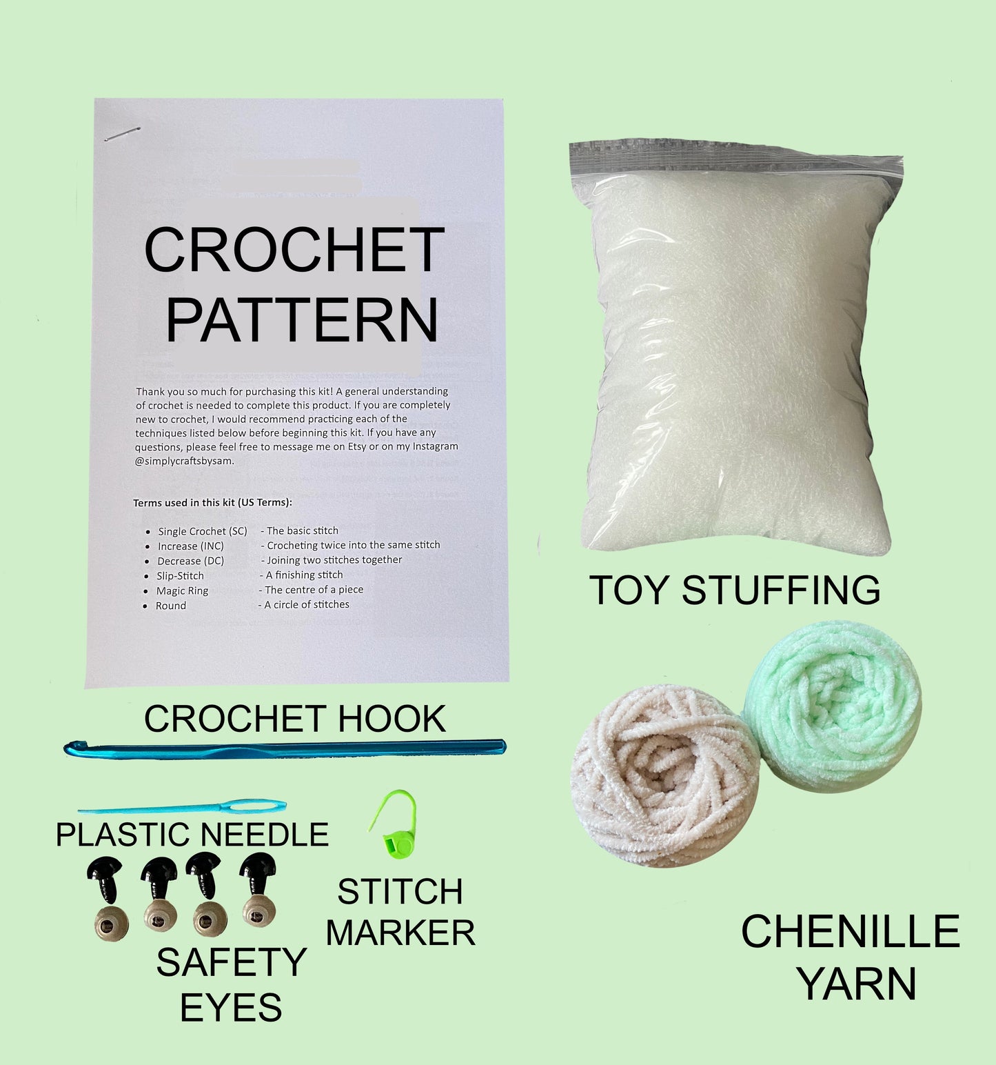 Bundle Pack - Mini and Large Turtle Crochet Kit