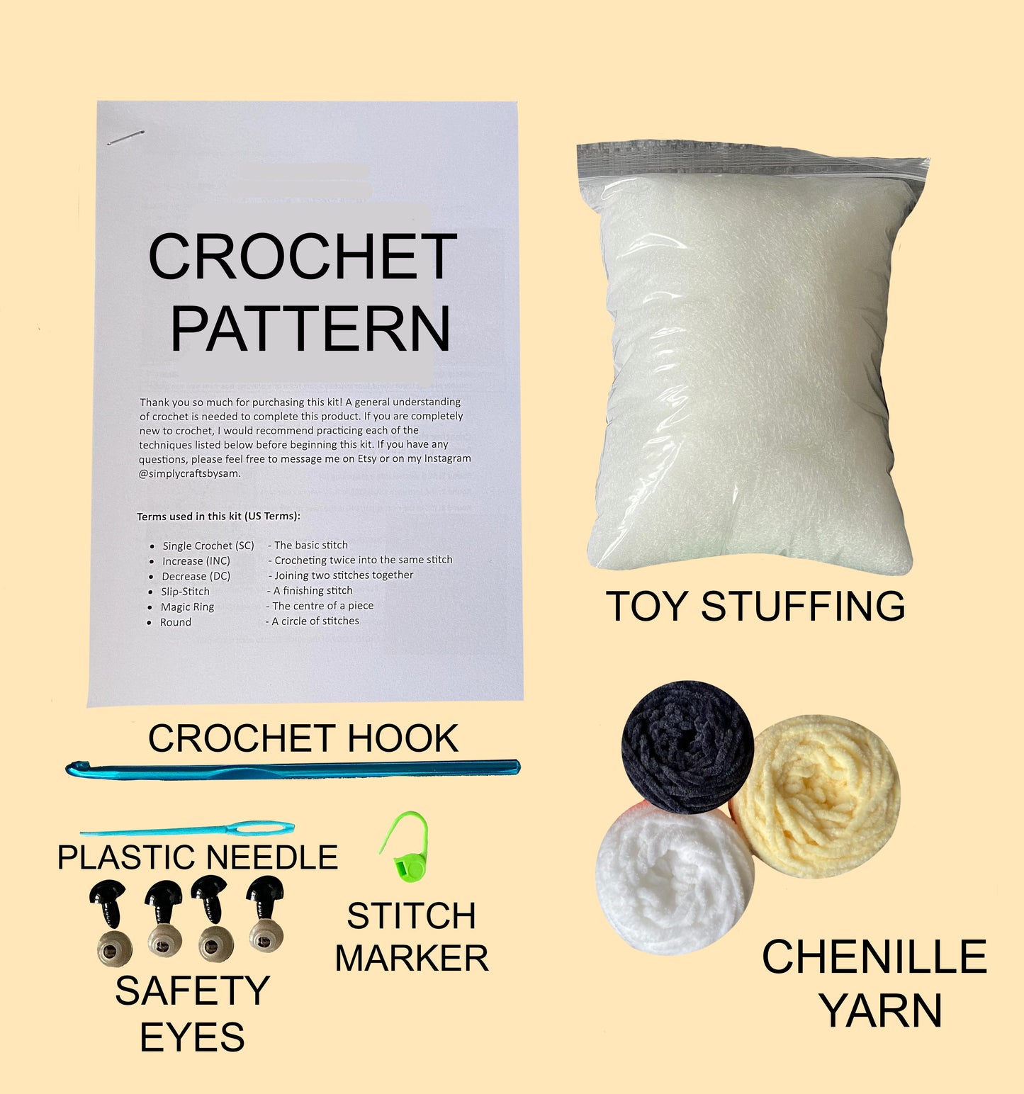 Mini Bees Crochet Kit