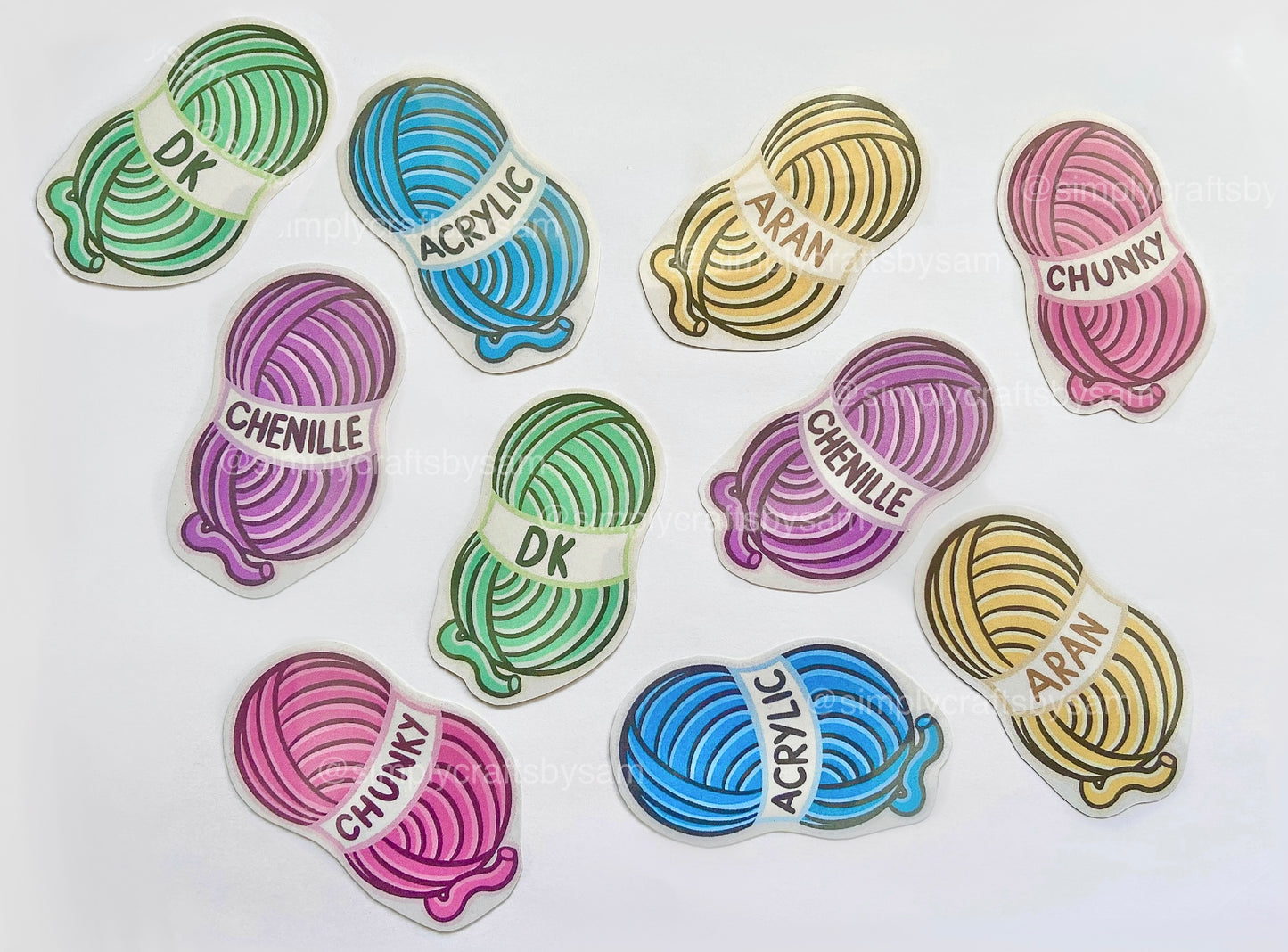 Yarn Stickers - Glossy Sticker Pack