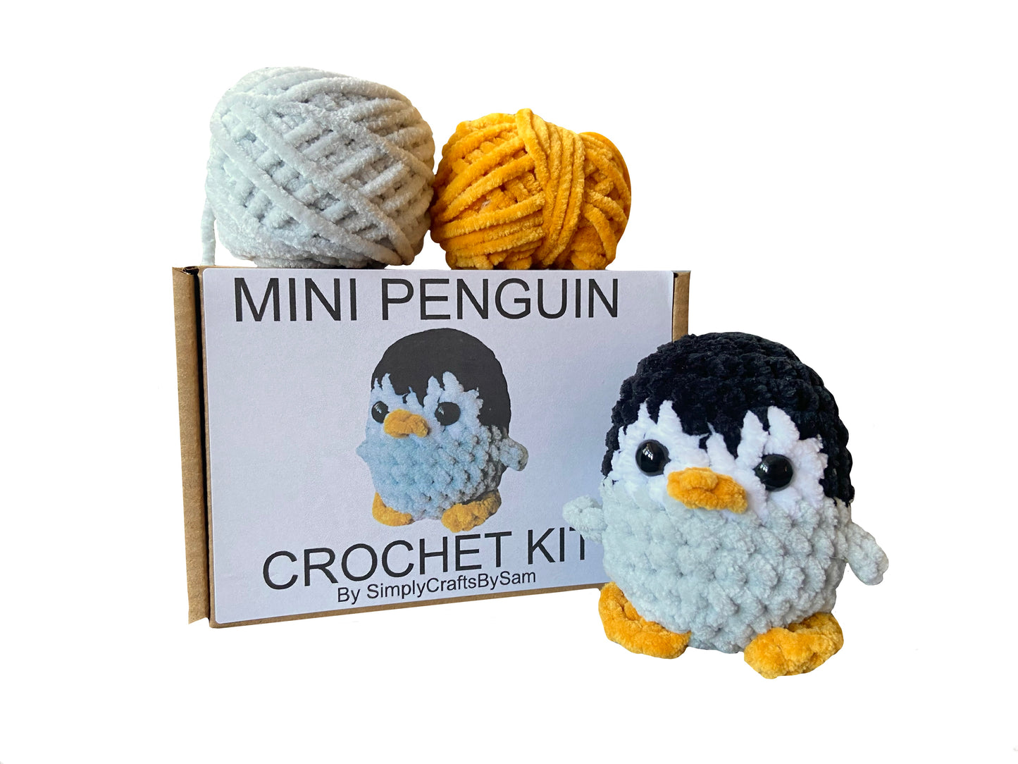 Bundle Pack - Mini and Large Penguin Crochet Kit