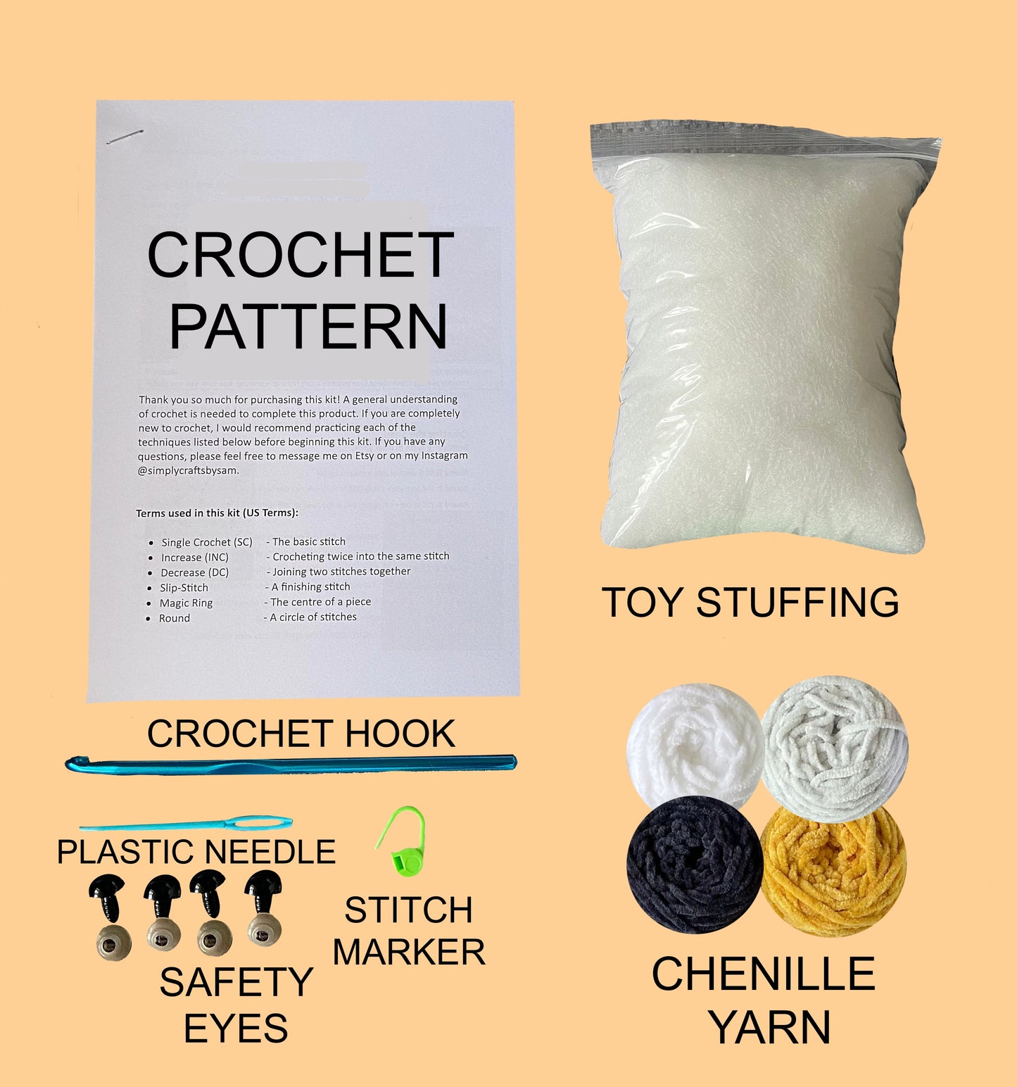 Mini Penguin Crochet Kit