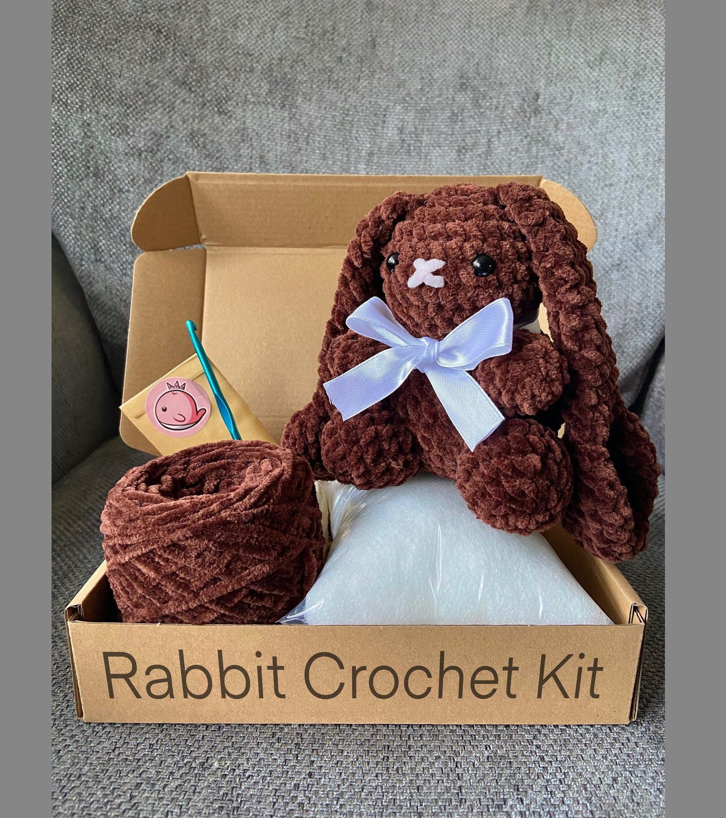Handmade rabbit crochet kit
