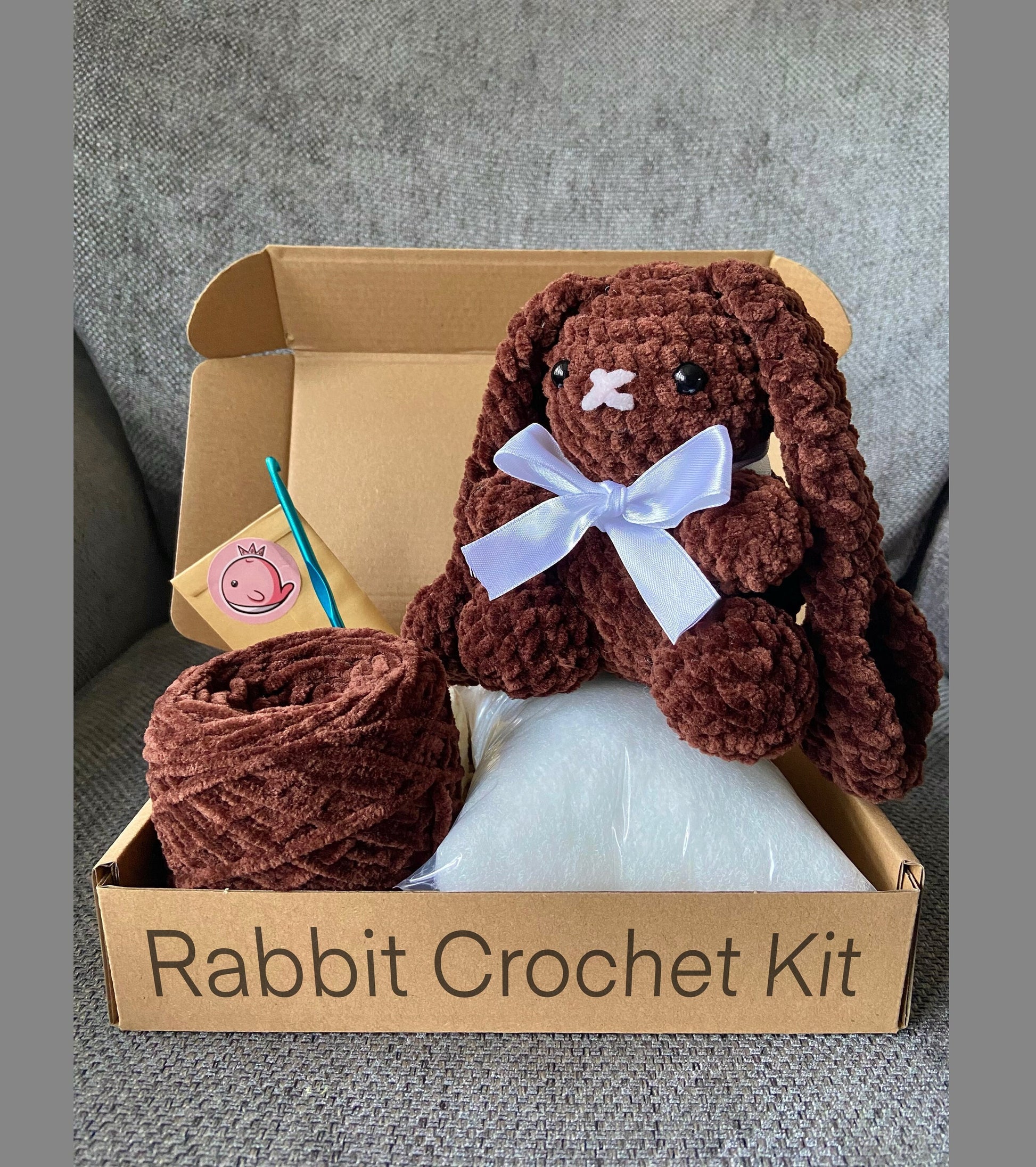 Handmade rabbit crochet kit